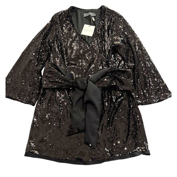Exquise Benjamin Dress in Black Sequins - Picture 1 of 5